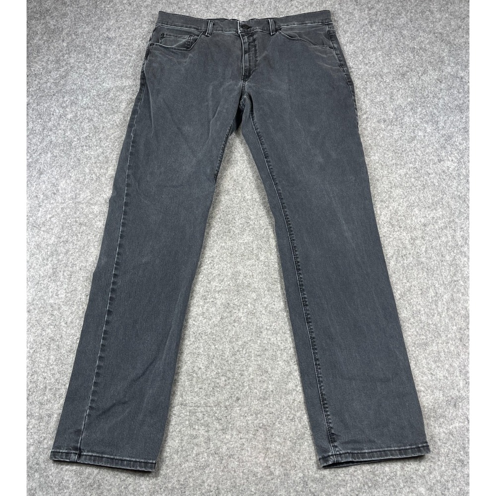 Mott & Bow Men's 36x34 Skinny‎ Stone Washed Black Stretch Low rise Denim Pants